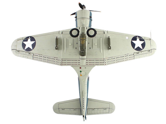 Douglas SBD-3 Dauntless Aircraft "Dusty Kleiss S-7 Scouting Six USS Enterprise" (1942) United States Navy "Premium Collection" 1/32 Diecast Model by Hobby Master-1