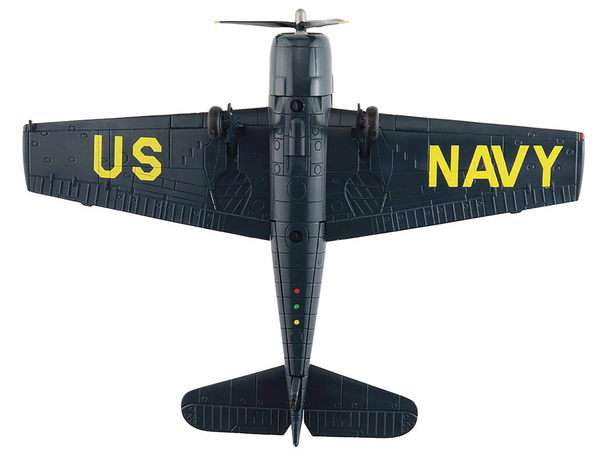Grumman F6F-5 Hellcat Fighter Aircraft "Blue Angels #1-4 Decals" (1946) United States Navy "Air Power Series" 1/72 Diecast Model by Hobby Master-0
