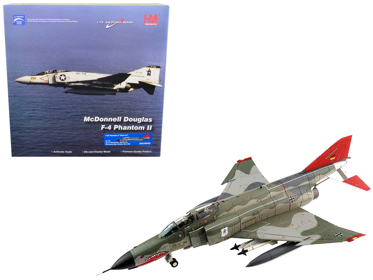 McDonnell Douglas F-4F Phantom II "Norm 81" Fighter Aircraft "JG 71 "Richthofen" GAFTIC 86 CFB Goose Bay Canada" (May 1986) "Air Power Series" 1/72 Diecast Model by Hobby Master Hobby Master