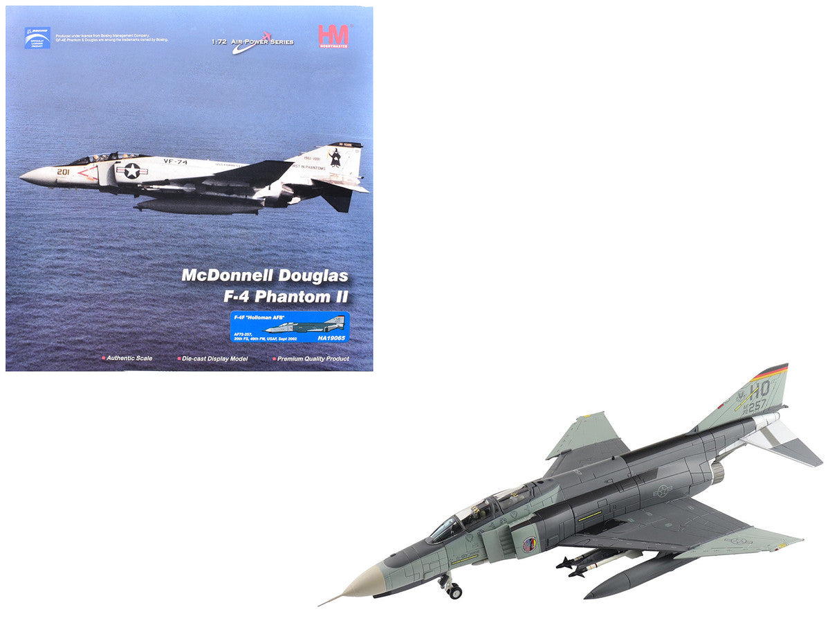 McDonnell Douglas F-4F Phantom II Fighter-Bomber Aircraft "AF72-257 20th Fighter Squadron 49th Fighter Wing Holloman AFB" (2002) United States Air Force "Air Power Series" 1/72 Diecast Model by Hobby Master Hobby Master