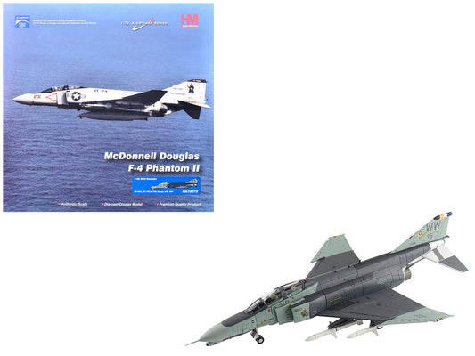 McDonnell Douglas F-4G Phantom II Fighter-Bomber Aircraft "Wild Weasels 69-7253 561st TFS 35th TFW George AFB" (1991) United States Air Force "Air Power Series" 1/72 Diecast Model by Hobby Master-0