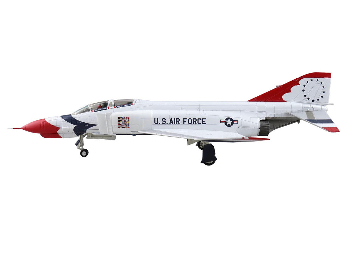McDonnell Douglas F-4E Phantom II Fighter-Bomber Aircraft "Thunderbirds with Decals for No.1 to 7 planes 1973/74 Season" United States Air Force "Air Power Series" 1/72 Diecast Model by Hobby Master-1