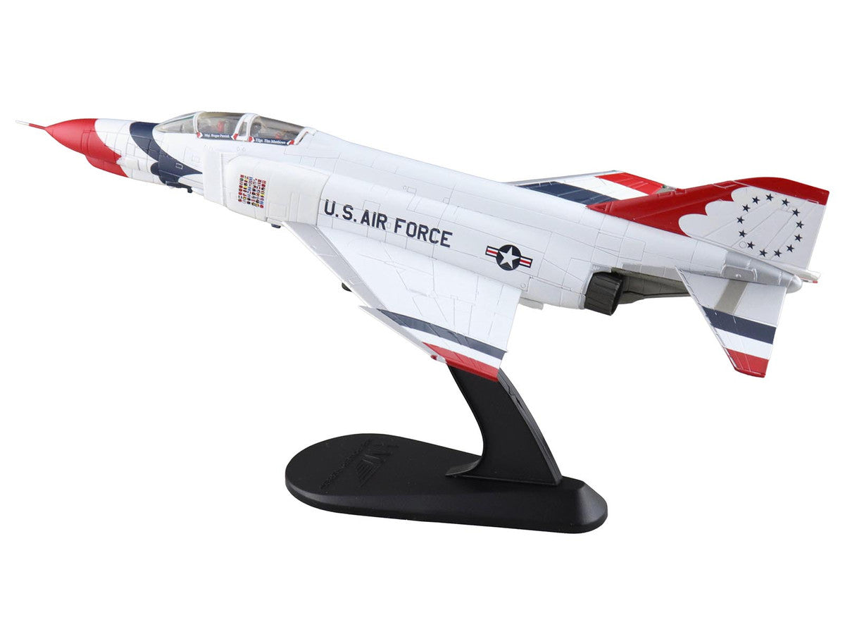 McDonnell Douglas F-4E Phantom II Fighter-Bomber Aircraft "Thunderbirds with Decals for No.1 to 7 planes 1973/74 Season" United States Air Force "Air Power Series" 1/72 Diecast Model by Hobby Master-4