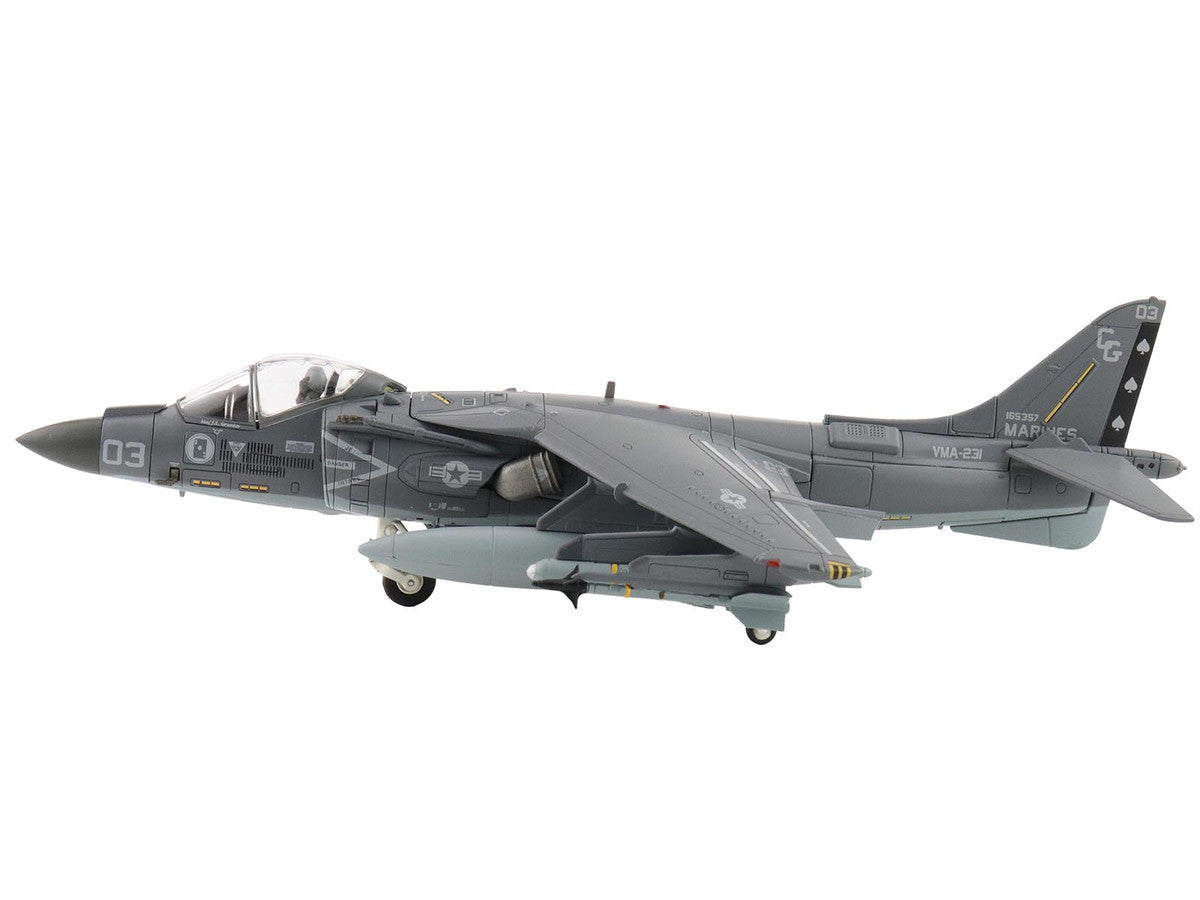 McDonnell Douglas AV-8B Plus Harrier II Aircraft "165357 VMA-231 Ace of Spades Operation Inherent Resolve USCENTCOM" (2017) United States Marine Corps "Air Power Series" 1/72 Diecast Model by Hobby Master-0