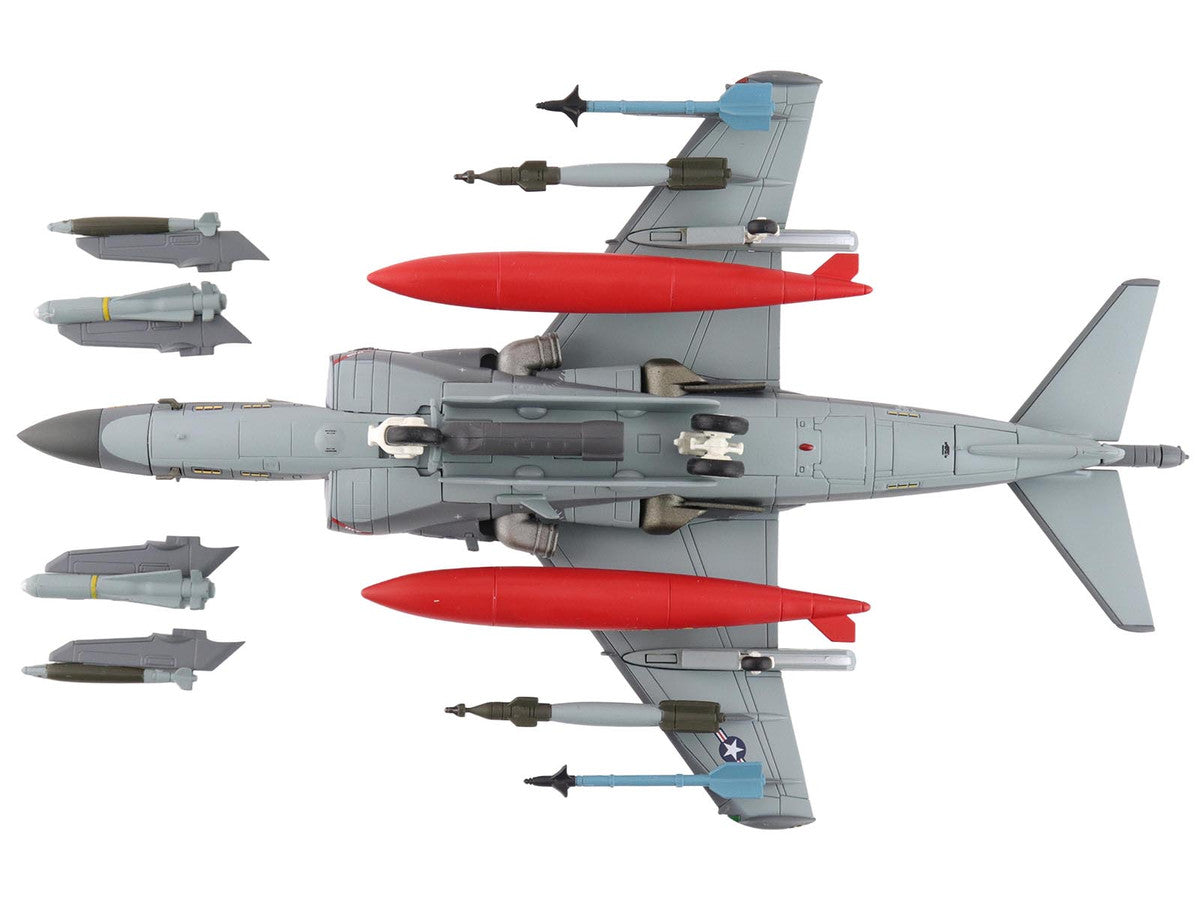 British Aerospace AV-8B Harrier II Plus Aircraft "164569 VMA-223 Bulldogs MCAS Cherry Point" (2025) United States Marine Corps "Air Power Series" 1/72 Diecast Model by Hobby Master-3