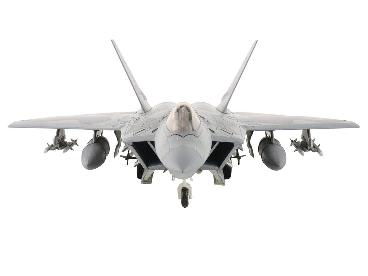 Lockheed F-22 Raptor Stealth Aircraft "09-4190 90th Fighter Squadron 100th Anniversary Elmendorf Air Base" (2017) United States Air Force "Air Power Series" 1/72 Diecast Model by Hobby Master-1