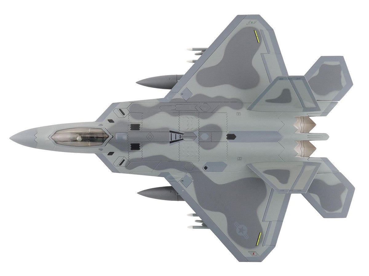 Lockheed F-22 Raptor Stealth Aircraft "09-4190 90th Fighter Squadron 100th Anniversary Elmendorf Air Base" (2017) United States Air Force "Air Power Series" 1/72 Diecast Model by Hobby Master Hobby Master