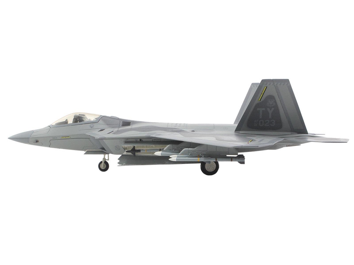 Lockheed F-22 Raptor Stealth Aircraft "01-4023 Major Joshua 'Cabo' Gunderson 43rd FS 325th FW Tyndall AFB" United States Air Force "Air Power Series" 1/72 Diecast Model by Hobby Master Hobby Master