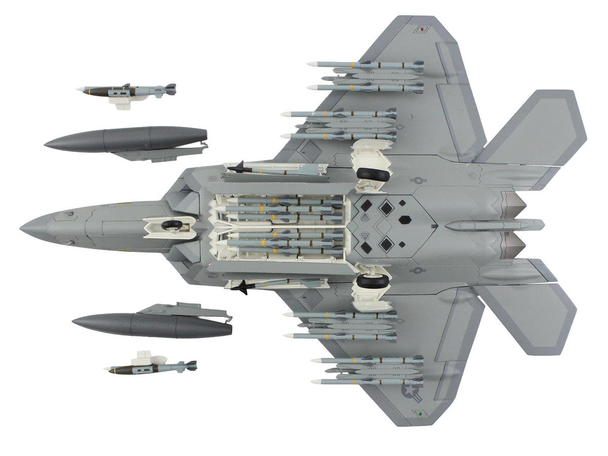 Lockheed F-22 Raptor Stealth Aircraft "01-4023 Major Joshua 'Cabo' Gunderson 43rd FS 325th FW Tyndall AFB" United States Air Force "Air Power Series" 1/72 Diecast Model by Hobby Master Hobby Master