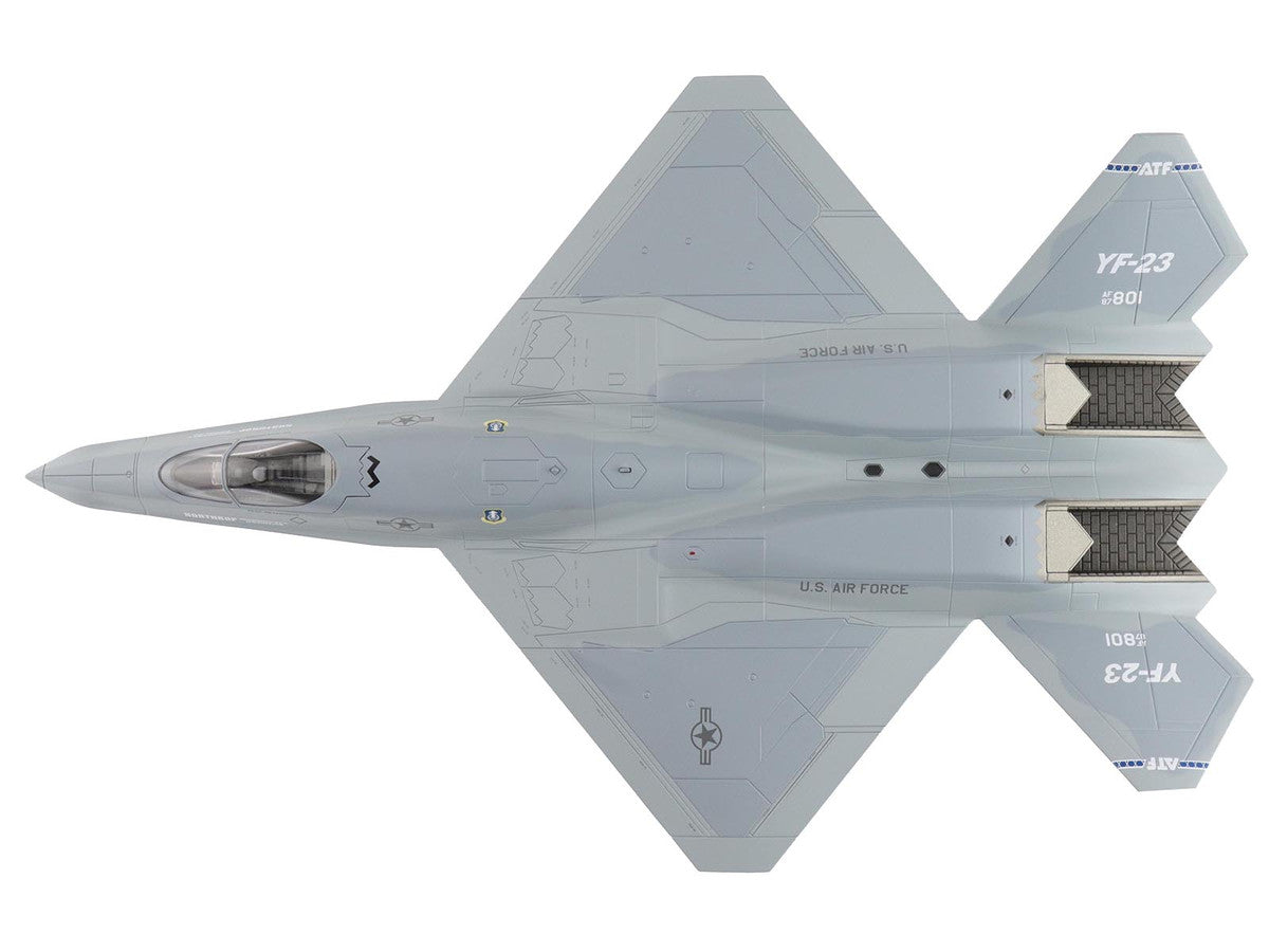 Northrop YF-23 Black Widow II Stealth Fighter Aircraft "#87-0801 PAV-2" (1990) United States Air Force "Air Power Series" 1/72 Diecast Model by Hobby Master-2