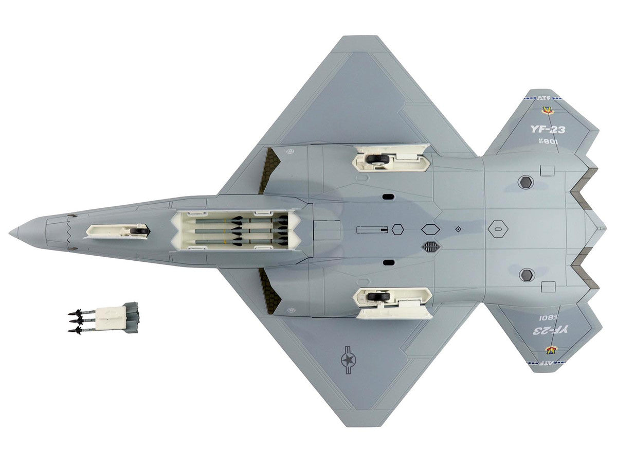 Northrop YF-23 Black Widow II Stealth Fighter Aircraft "#87-0801 PAV-2" (1990) United States Air Force "Air Power Series" 1/72 Diecast Model by Hobby Master-3