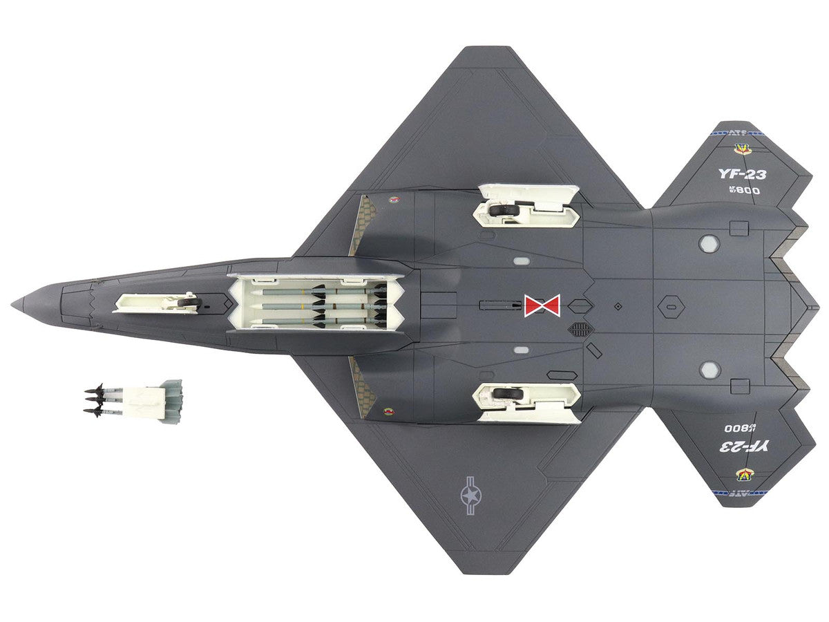Northrop YF-23 Black Widow II Stealth Fighter Aircraft "#87-0800 PAV-1" (1990) United States Air Force "Air Power Series" 1/72 Diecast Model by Hobby Master-1
