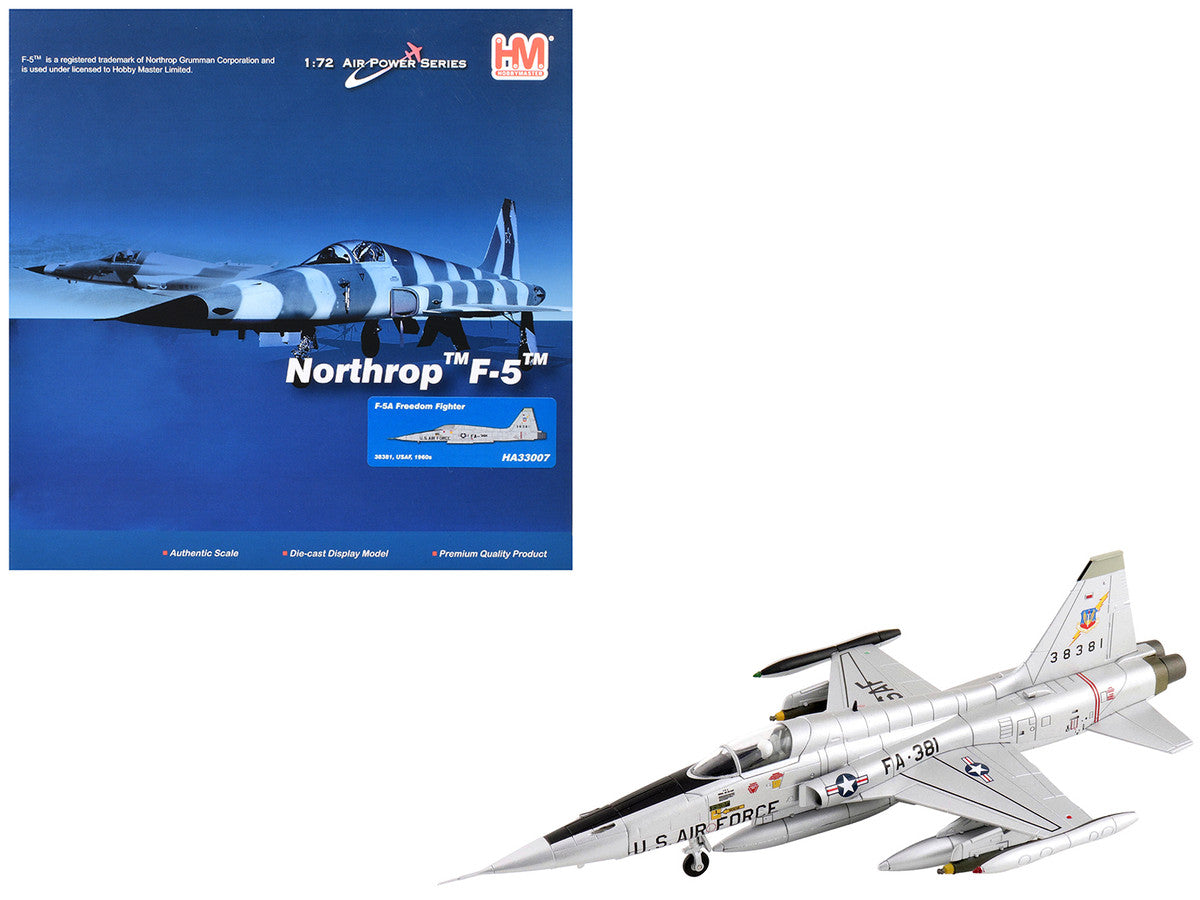 Northrop F-5A Freedom Fighter Aircraft "38381" (1960s) United States Air Force "Air Power Series" 1/72 Diecast Model by Hobby Master-4