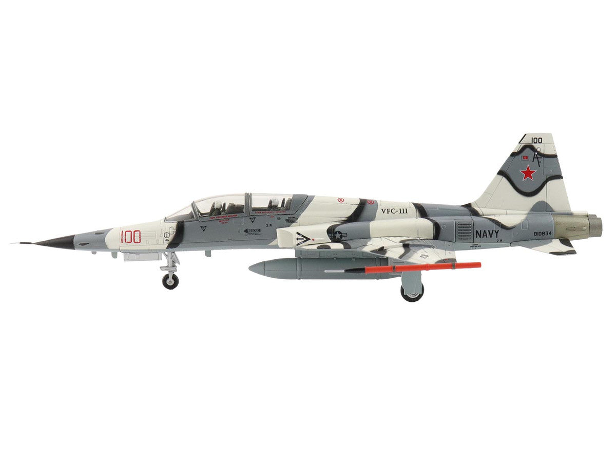 Northrop F-5F Tiger II Aircraft "810834 Franken Tiger VFC-111 Sundowners" (2023) United States Navy "Air Power Series" 1/72 Diecast Model by Hobby Master Hobby Master