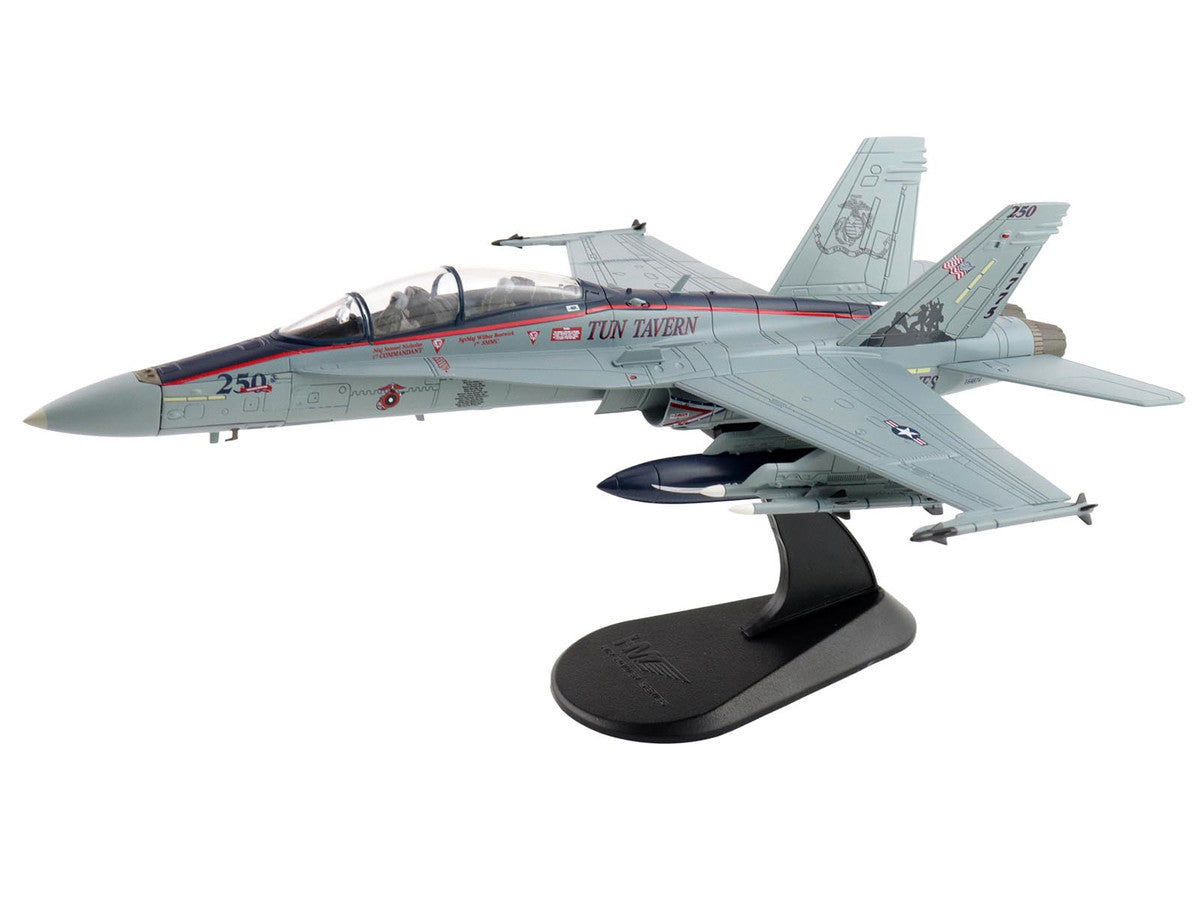 McDonnell Douglas F/A-18D Hornet Aircraft "164874 US Marines 250 Years VMFA-112 Cowboys" (2025) United States Marines "Air Power Series" 1/72 Diecast Model by Hobby Master-4