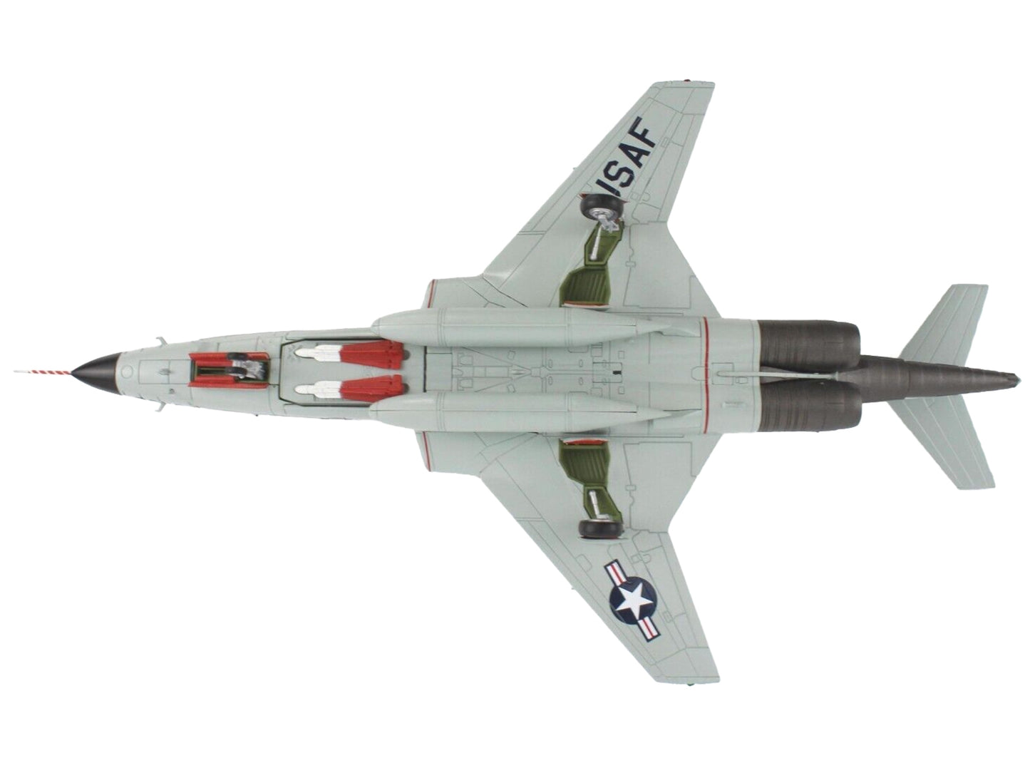 McDonnell RF-101B Voodoo Fighter Aircraft "The Happy Hooligans" (1975) United States Air Force "Air Power Series" 1/72 Diecast Model by Hobby Master