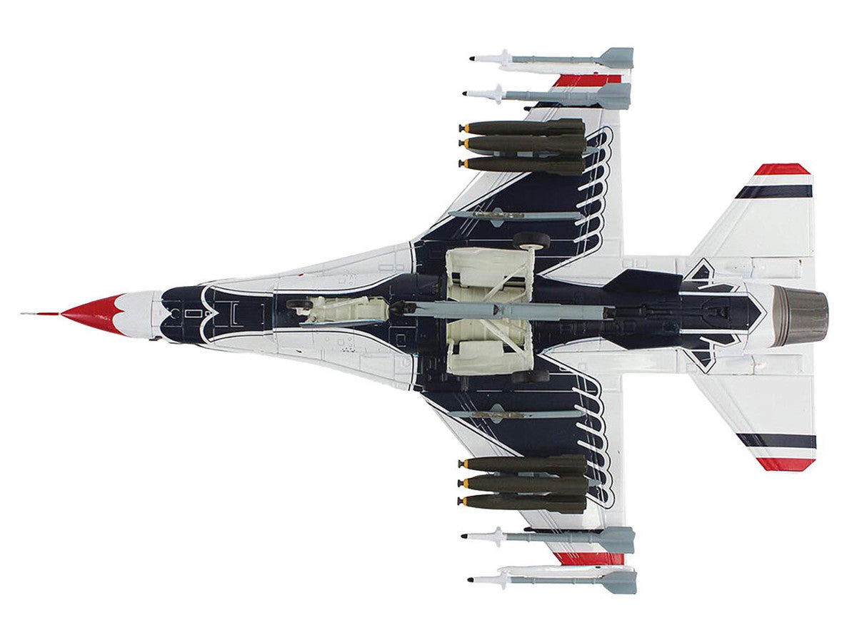 Lockheed F-16C Fighting Falcon Fighter Aircraft "No.10 Thunderbirds Warbird" United States Air Force "Air Power Series" 1/72 Diecast Model by Hobby Master-2