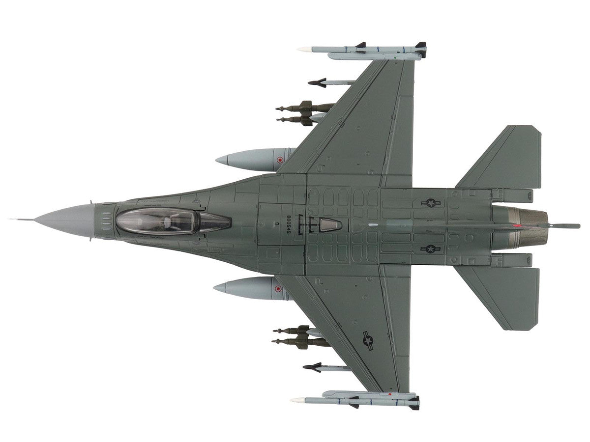 Lockheed F-16C Fighting Falcon Fighter Aircraft "88-0545 138th Fighter Wing Oklahoma Air National Guard" (2024) United States Air Force "Air Power Series" 1/72 Diecast Model by Hobby Master-2
