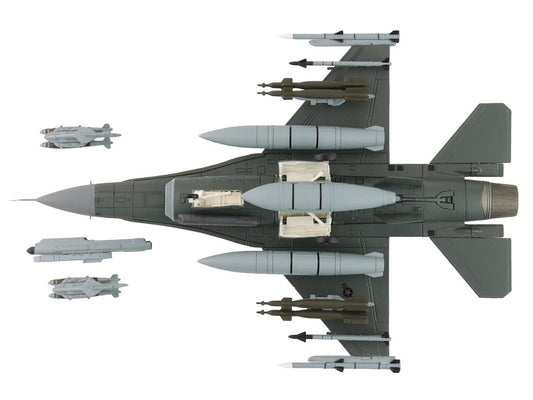 Lockheed F-16C Fighting Falcon Fighter Aircraft "88-0545 138th Fighter Wing Oklahoma Air National Guard" (2024) United States Air Force "Air Power Series" 1/72 Diecast Model by Hobby Master Hobby Master