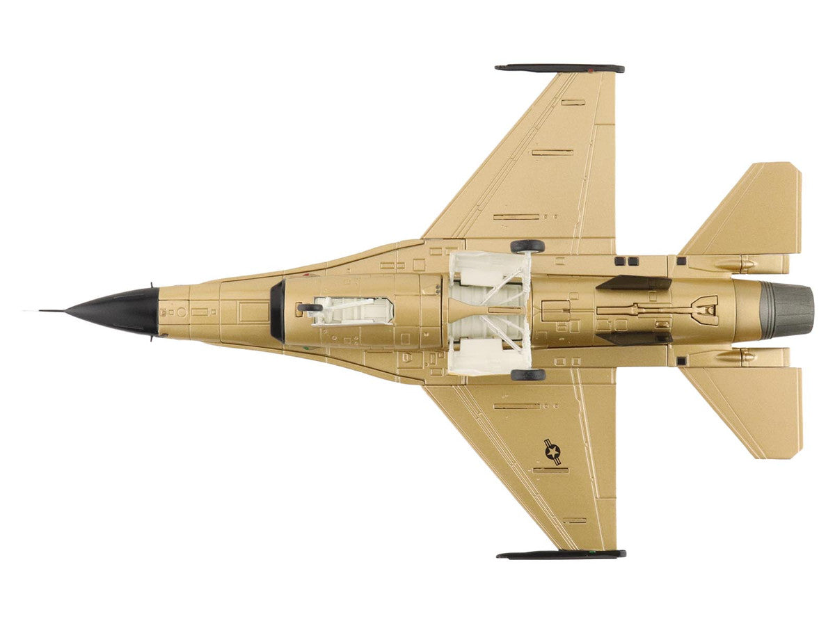 Lockheed F-16A Fighting Falcon Fighter Aircraft "85-1565 Golden Bat Viper 185 ARW Iowa ANG Squadron 50th Anniversary" (2022) United States Air Force "Air Power Series" 1/72 Diecast Model by Hobby Master-2