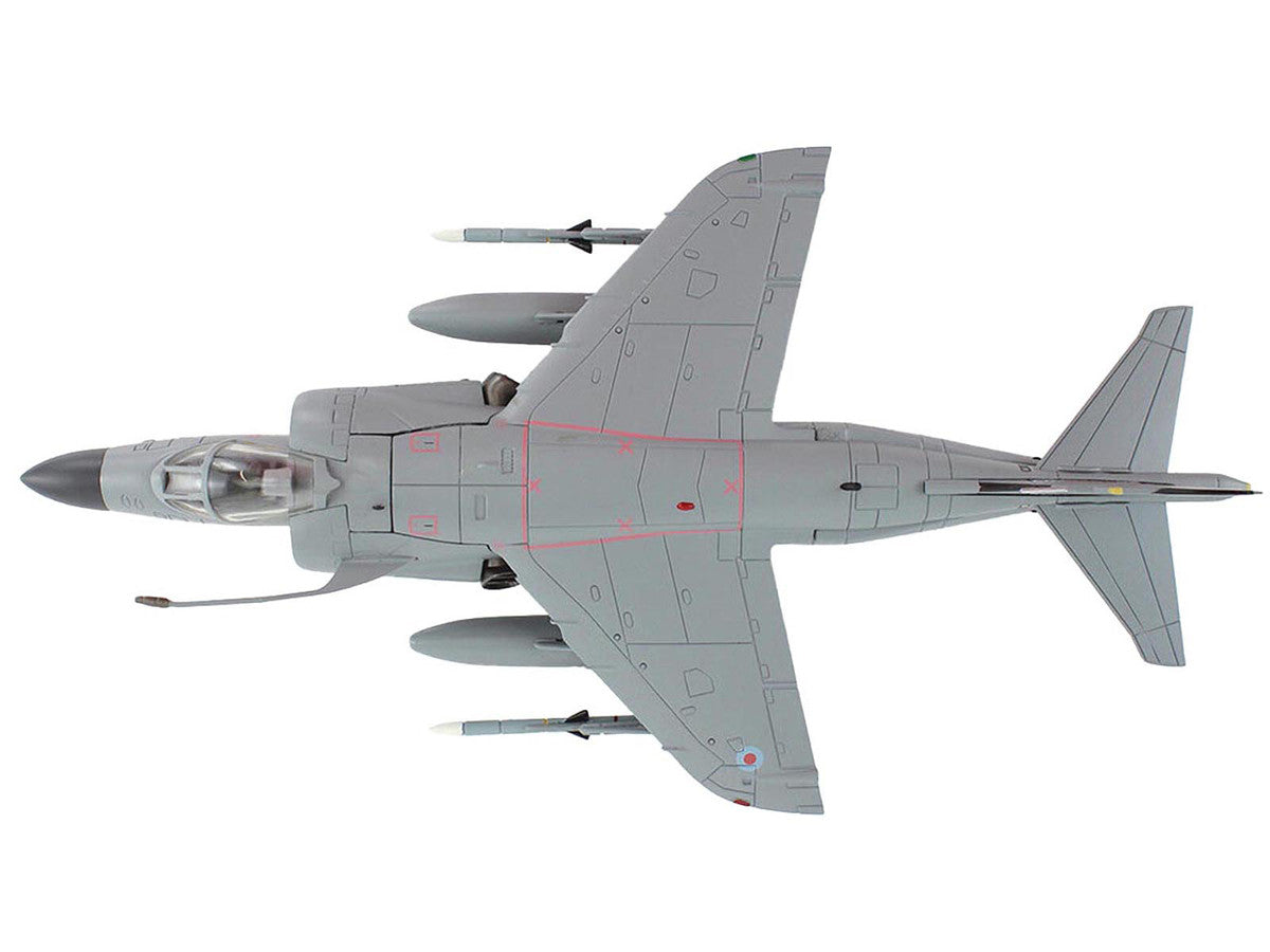 British Aerospace Sea Harrier FA.2 Aircraft with Sea Eagle Missiles "ZH804 Fairford" (2002) British Royal Navy "Air Power Series" 1/72 Diecast Model by Hobby Master Hobby Master