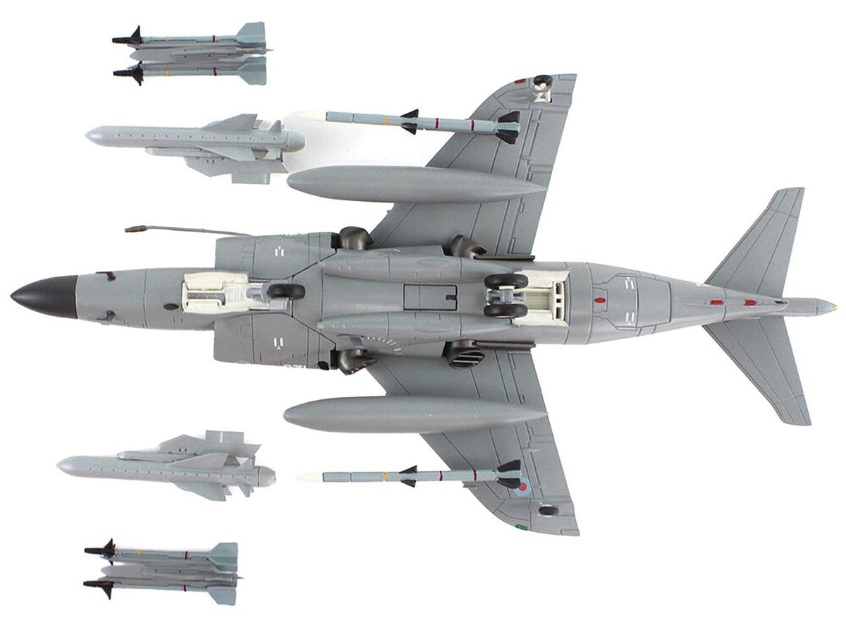 British Aerospace Sea Harrier FA.2 Aircraft with Sea Eagle Missiles "ZH804 Fairford" (2002) British Royal Navy "Air Power Series" 1/72 Diecast Model by Hobby Master Hobby Master