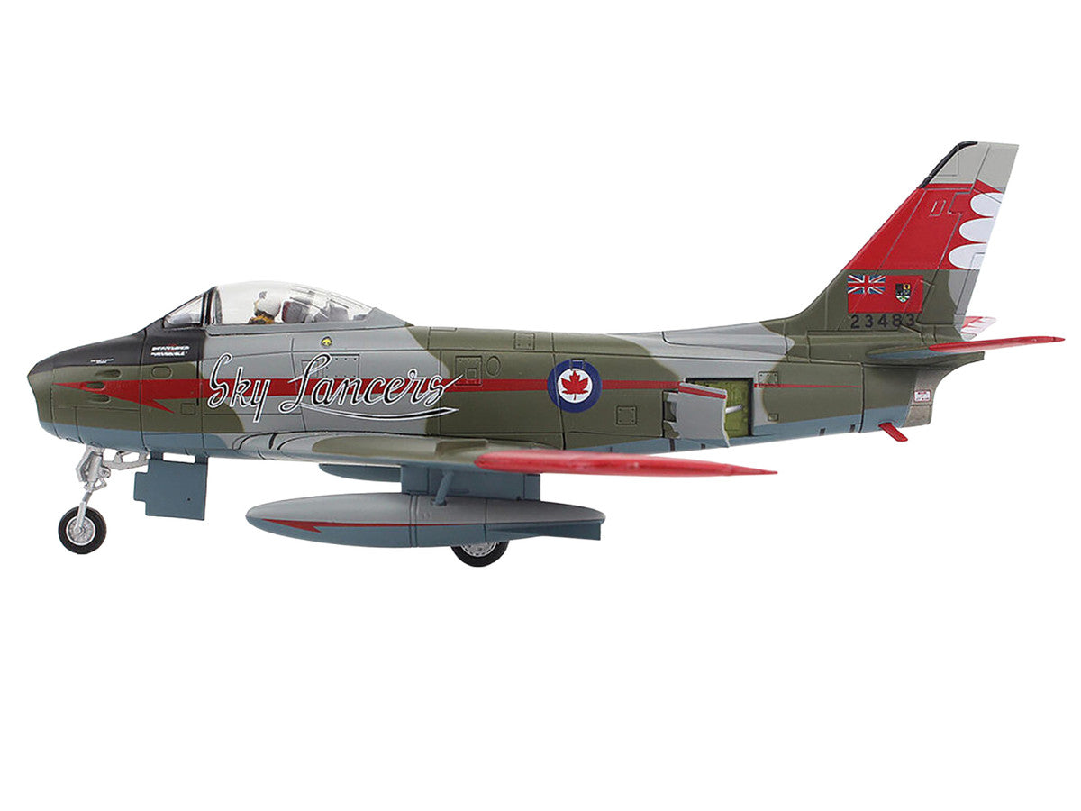 Canadair Sabre Mk.6 Fighter Aircraft "Sky Lancers" (1956) Royal Canadian Air Force "Air Power Series" 1/72 Diecast Model by Hobby Master-1