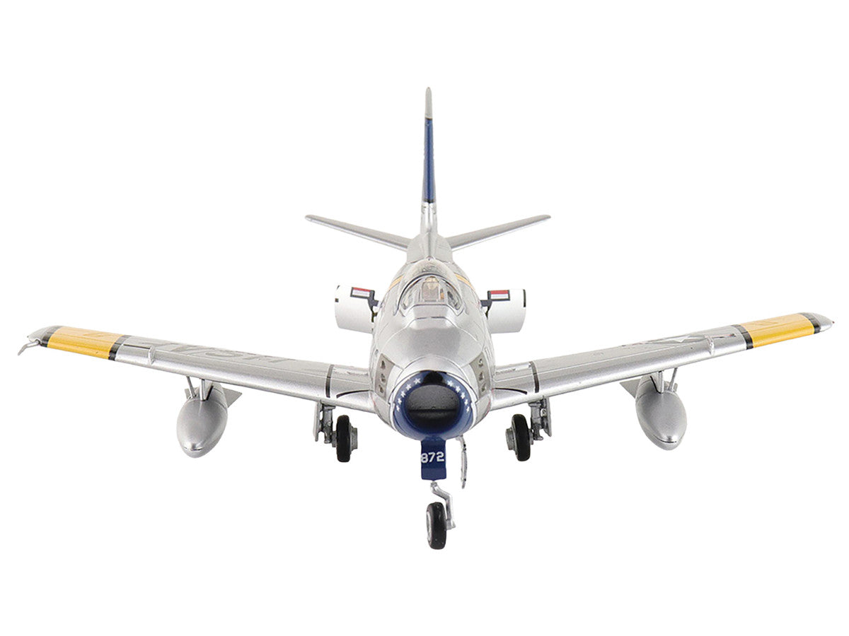 North American F-86F Sabre Fighter Aircraft "24872 Gene Kranz My Darling Marta, 69th Fighter Bomber Squadron, EAA Aviation Museum" United States Air Force "Air Power Series" 1/72 Diecast Model by Hobby Master Hobby Master