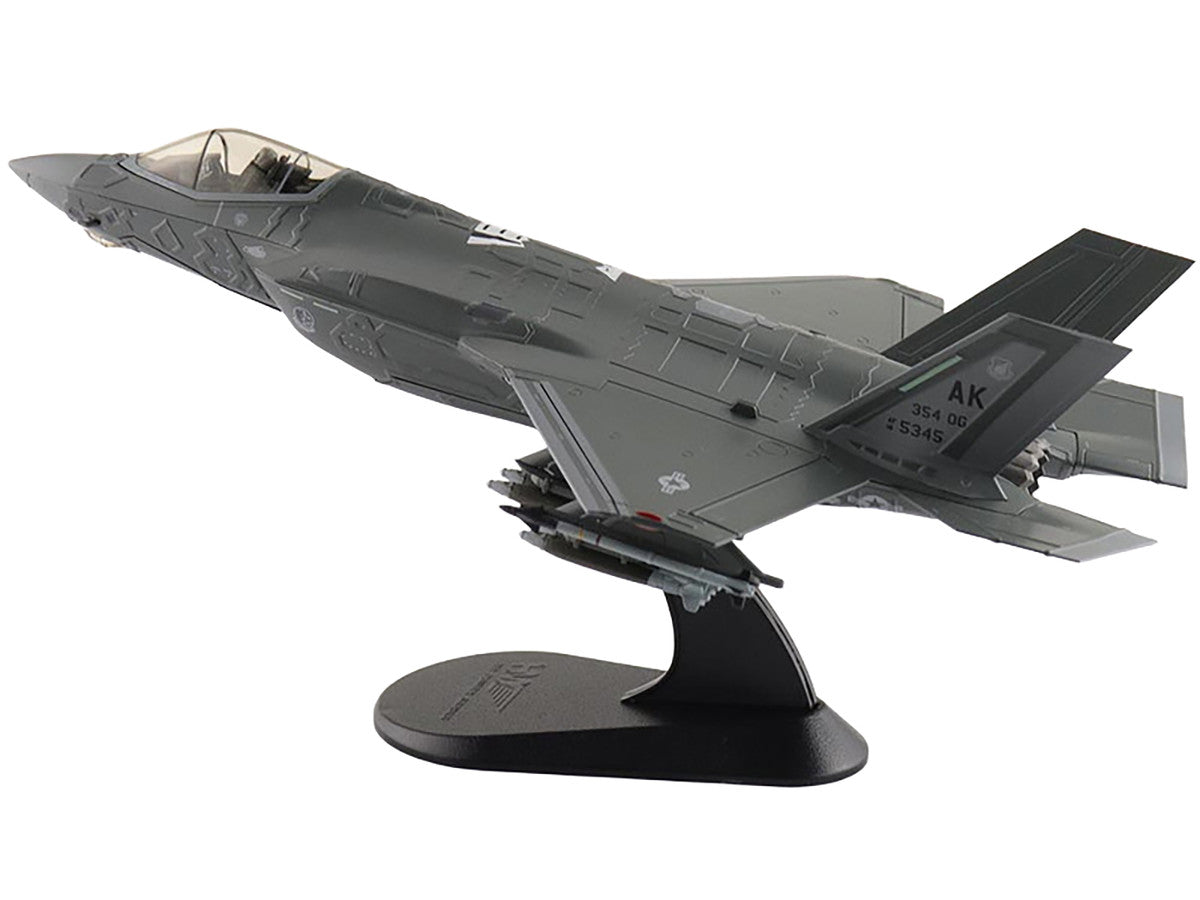 Lockheed Martin F-35A Lightning II Aircraft "5345 354th Operations Group Eielson Air Force Base Alaska" (2020s) United States Air Force "Air Power Series" 1/72 Diecast Model by Hobby Master-3
