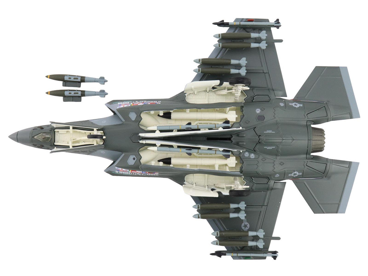 Lockheed Martin F-35A Lightning II Aircraft "22-5696 1000th Lightning II 176th FS Wisconsin ANG" (2004) United States Air Force "Air Power Series" 1/72 Diecast Model by Hobby Master Hobby Master