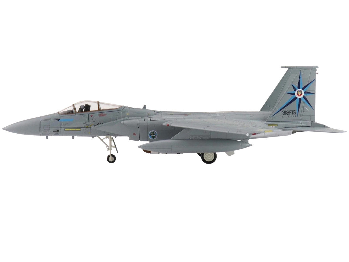 McDonnell Douglas F-15A Eagle Fighter Aircraft "76-0111 318th Fighter Interceptor Squadron" United States Air Force "Air Power Series" 1/72 Diecast Model by Hobby Master Hobby Master