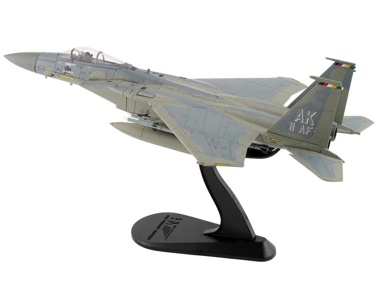 McDonnell Douglas F-15C Eagle Fighter Aircraft "85-0111 11th Air Force Elmendorf Air Force Base Alaska" United States Air Force "Air Power Series" 1/72 Diecast Model by Hobby Master-2