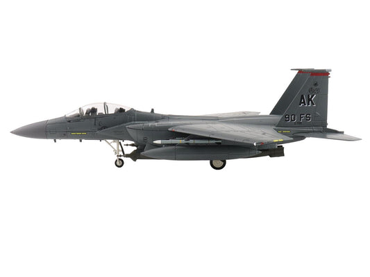 McDonnell Douglas F-15E Strike Eagle Fighter Aircraft "88-0705 90th Fighter Squadron Commanding Officer's Jet" (2005) United States Air Force "Air Power Series" 1/72 Diecast Model by Hobby Master-0