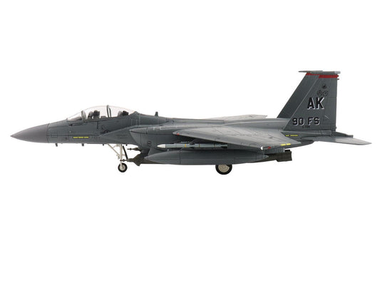 McDonnell Douglas F-15E Strike Eagle Fighter Aircraft "88-0705 90th Fighter Squadron Commanding Officer's Jet" (2005) United States Air Force "Air Power Series" 1/72 Diecast Model by Hobby Master Hobby Master