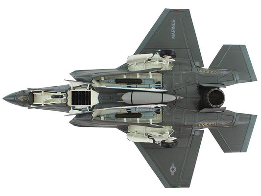 Lockheed Martin F-35B Lightning II Aircraft "Black Death VMFA-542 MCAS Cherry Point" (2023) United States Marine Corps "Air Power Series" 1/72 Diecast Model by Hobby Master Hobby Master