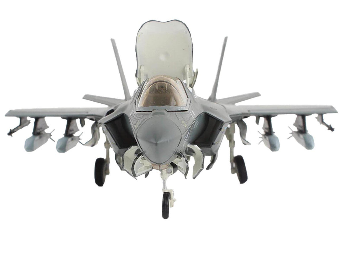Lockheed Martin F-35B Lightning II Aircraft (Beast Mode) "Black Death VMFA-542 MCAS Cherry Point" (2023) United States Marine Corps "Air Power Series" 1/72 Diecast Model by Hobby Master-2