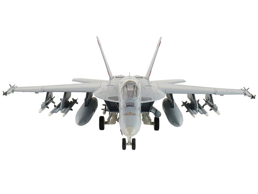 Boeing F/A-18E Super Hornet Fighter Aircraft "168910 Golden Warriors VFA-87 Operation Inherent Resolve" (2017) United States Navy "Air Power Series" 1/72 Diecast Model by Hobby Master-1