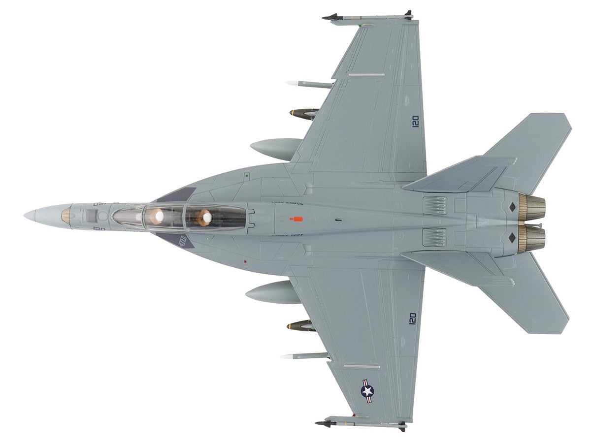 Boeing F/A-18F Super Hornet Fighter Aircraft "165875 Green Hornet VX-23 Salty Dogs NAS Patuxent River" (2011) United States Navy "Air Power Series" 1/72 Diecast Model by Hobby Master-2