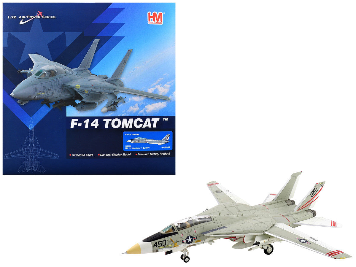 Grumman F-14A Tomcat Fighter Aircraft "VFA-124 Gunfighters" (1978) United States Navy "Air Power Series" 1/72 Diecast Model by Hobby Master Hobby Master