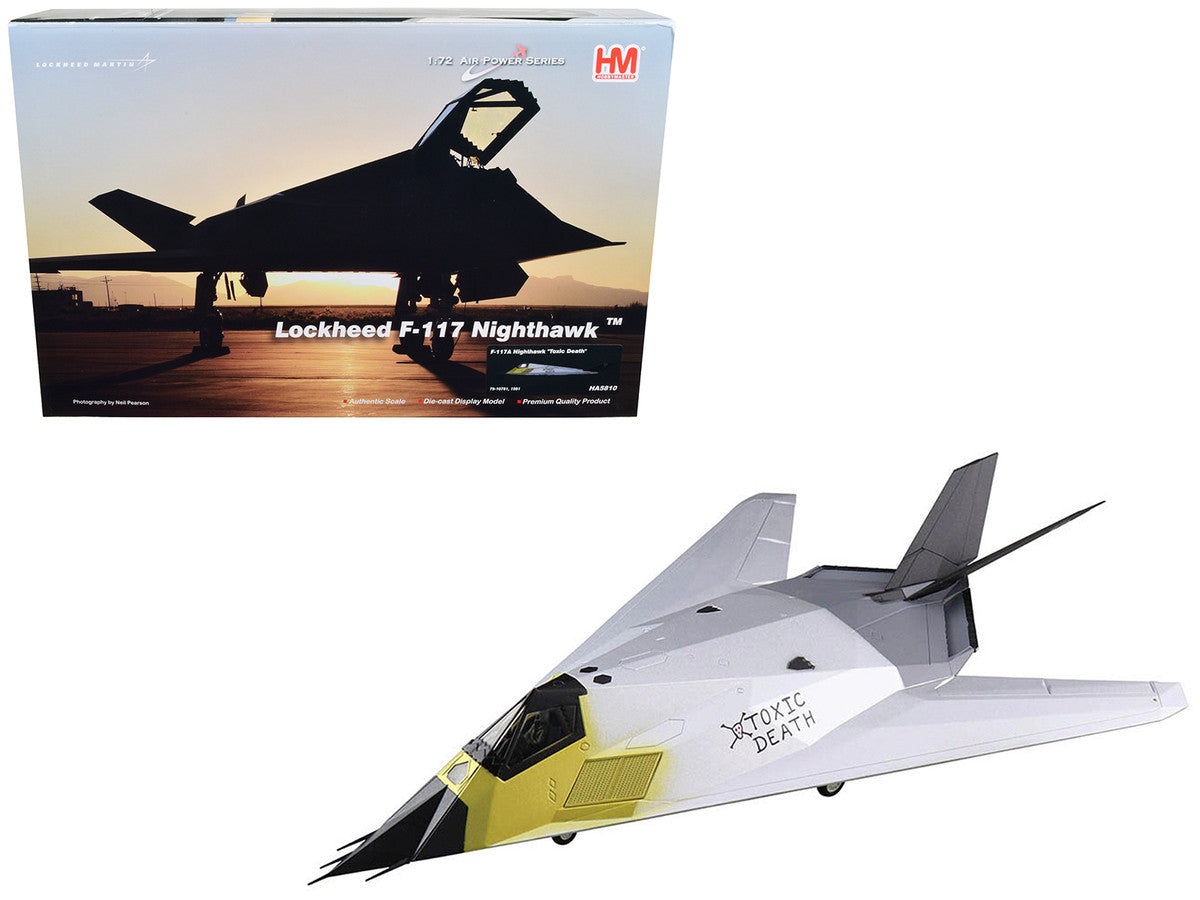 Lockheed F-117A Nighthawk Stealth Aircraft "Toxic Death" (1991) "Air Power Series" 1/72 Diecast Model by Hobby Master-0