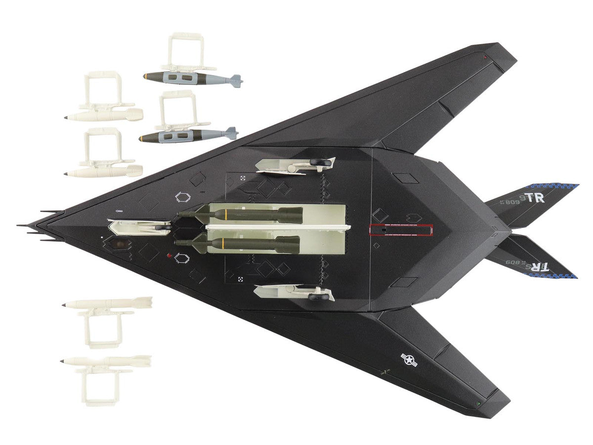 Lockheed YF-117 Nighthawk Stealth Aircraft "79-10782 410th FTS Edwards AFB" (2005) United States Air Force "Air Power Series" 1/72 Diecast Model by Hobby Master Hobby Master