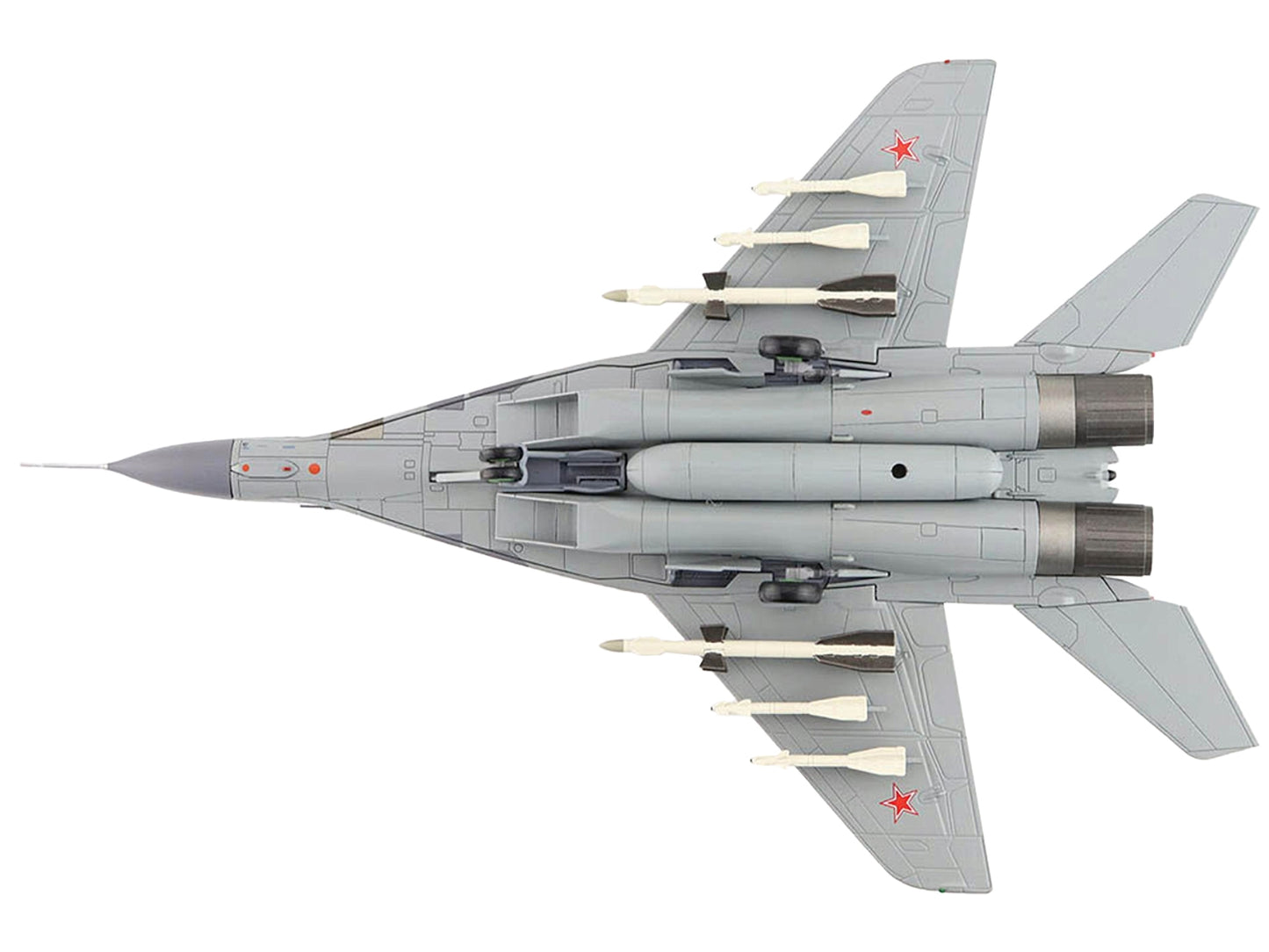 Mikoyan MIG-29A Fulcrum Fighter Aircraft "906th FR USSAR Force" Russian Air Force (1997) "Air Power Series" 1/72 Diecast Model by Hobby Master