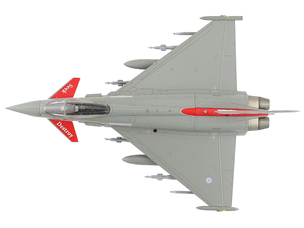 Eurofighter Typhoon Fighter Aircraft "ZK315 41 Squadron RAF Coningsby" (2015) Royal Air Force "Air Power Series" 1/72 Diecast Model by Hobby Master-1