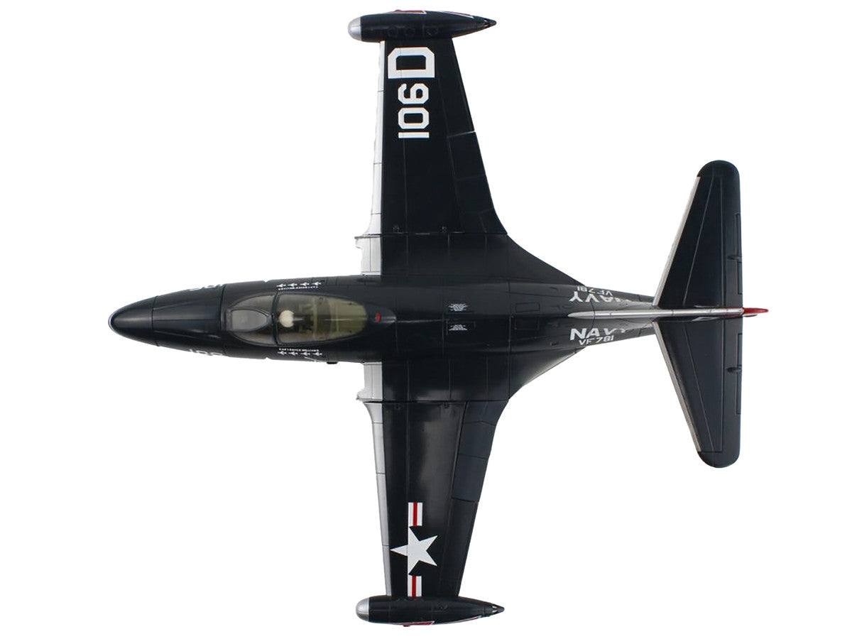 Grumman F9F-5 Panther Aircraft "VF-781 Royce Williams Action Speak Louder than Medals" United States Navy "Air Power Series" 1/48 Diecast Model by Hobby Master-2