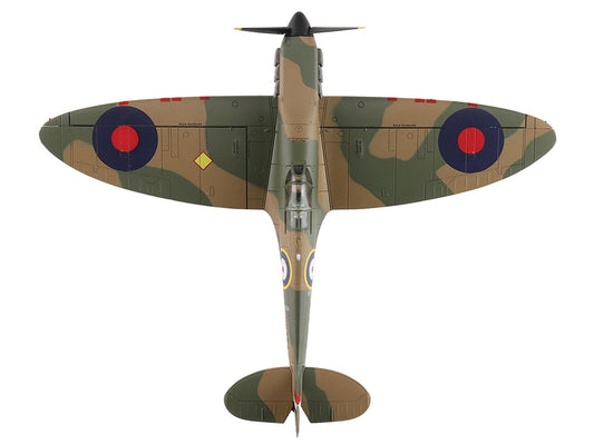 Supermarine Spitfire Mk.1a Fighter Aircraft "J/P9374 Dunkirk" British Royal Air Force "Air Power Series" 1/48 Diecast Model by Hobby Master-1
