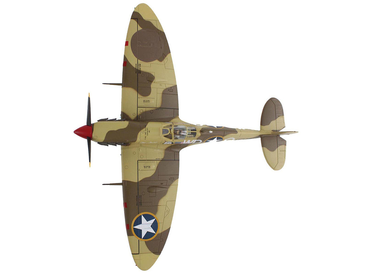 Supermarine Spitfire Mk.Vb Trop Fighter Aircraft "ER570 4th Fighter Squadron 52nd Fighter Group" (1943) Mediterranean Allied Coastal Air Force "Air Power Series" 1/48 Diecast Model by Hobby Master Hobby Master