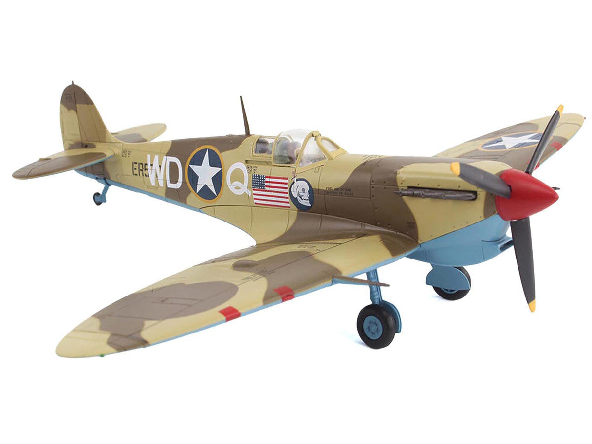 Supermarine Spitfire Mk.Vb Trop Fighter Aircraft "ER570 4th Fighter Squadron 52nd Fighter Group" (1943) Mediterranean Allied Coastal Air Force "Air Power Series" 1/48 Diecast Model by Hobby Master Hobby Master