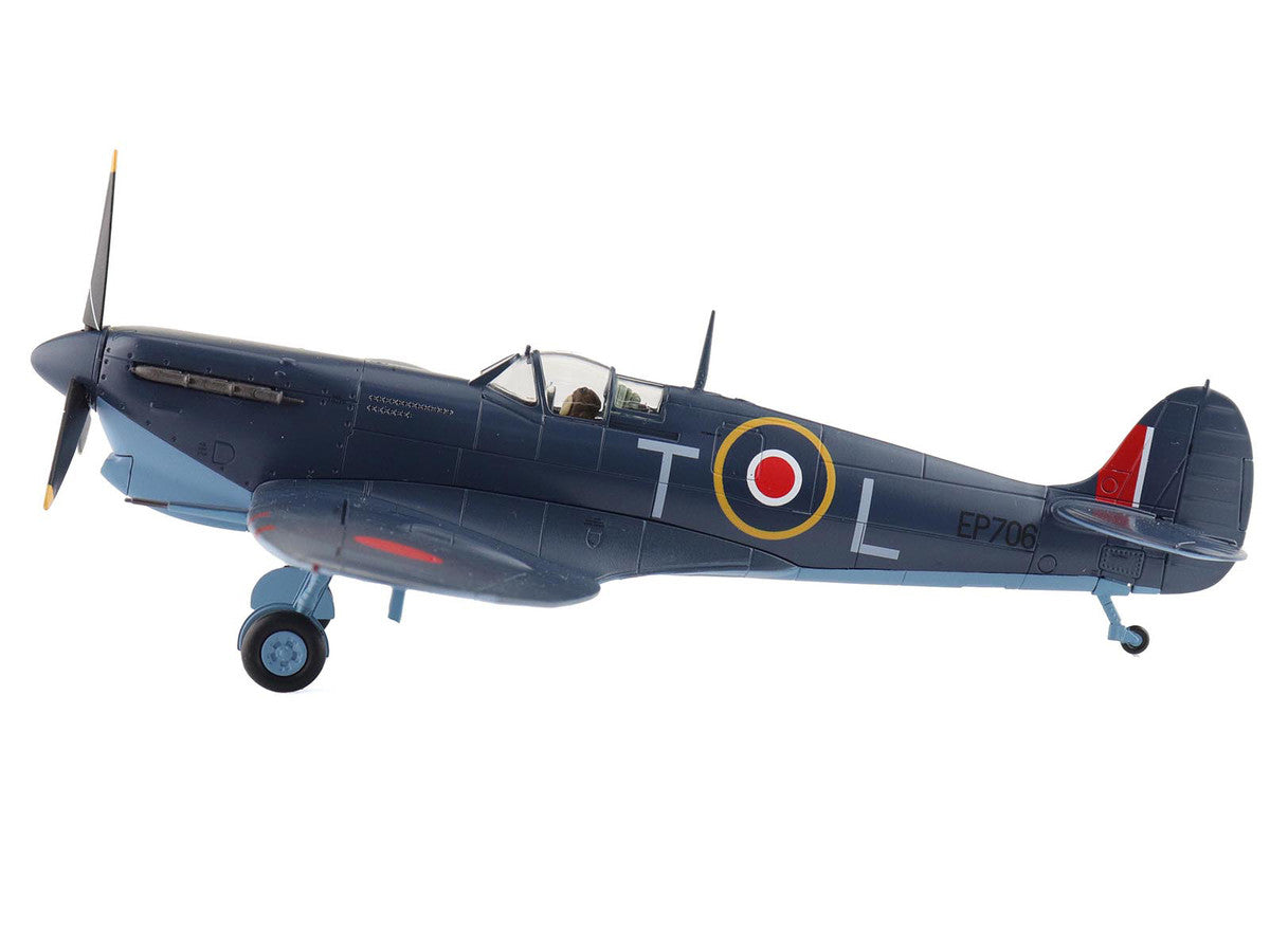 Supermarine Spitfire Mk.Vb Trop Fighter Aircraft "EP706 George Beurling No. 249 Squadron Malta" (1942) British Royal Air Force "Air Power Series" 1/48 Diecast Model by Hobby Master-3