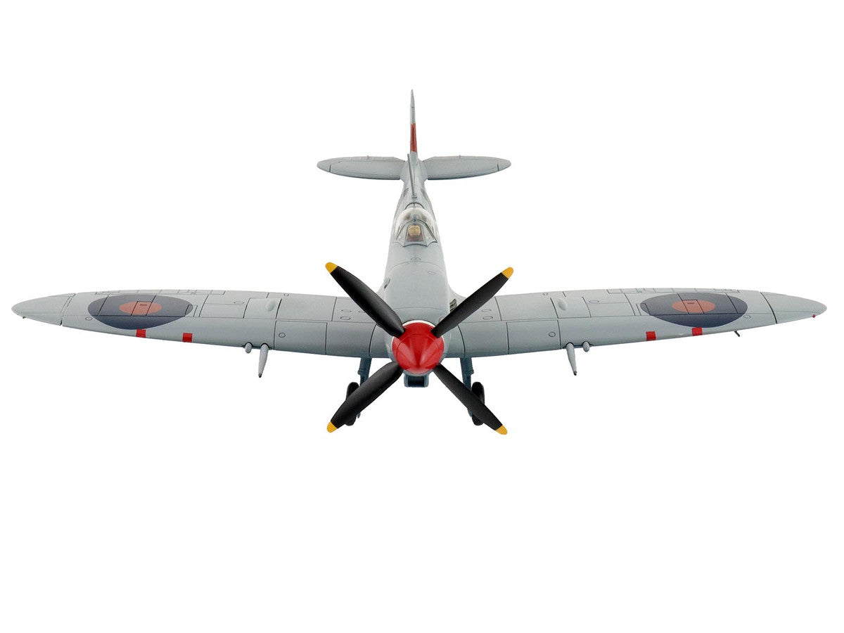 Supermarine Spitfire Mk IXc Fighter Aircraft "MA466 BQ-S No. 451 Squadron Corsica" (1944) Royal Australian Air Force "Air Power Series" 1/48 Diecast Model by Hobby Master-0
