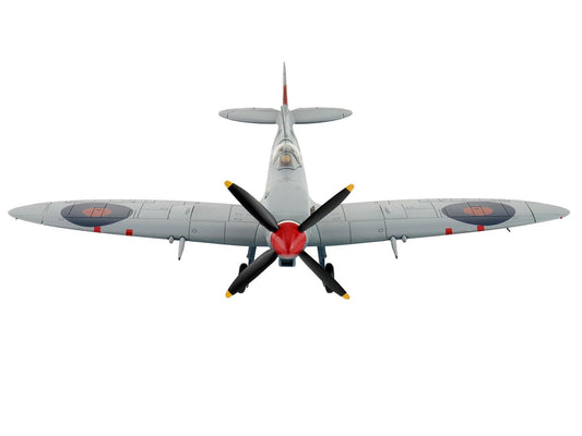 Supermarine Spitfire Mk IXc Fighter Aircraft "MA466 BQ-S No. 451 Squadron Corsica" (1944) Royal Australian Air Force "Air Power Series" 1/48 Diecast Model by Hobby Master-0